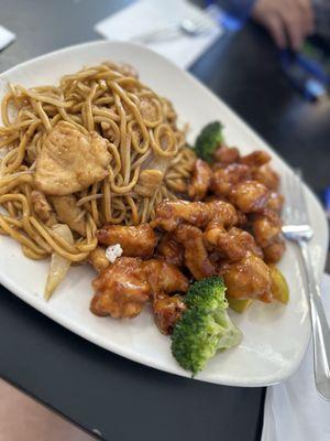 Orange Chicken with noodles