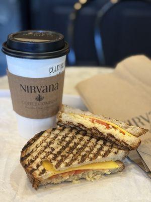 Pumpkin chai and vegan grilled cheeze