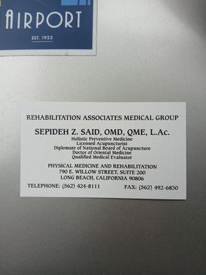 Said Sepideh, OMD LAC QME