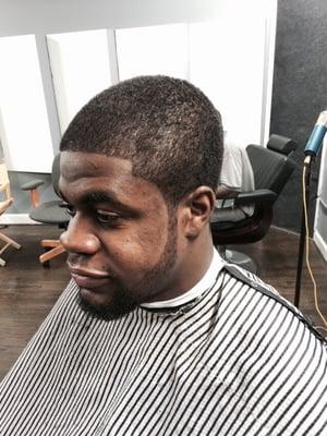 @Arnolddarko ...sporting a fresh dark dark fade with a beard shape up!