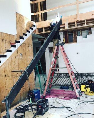 Stair stringer fabrication