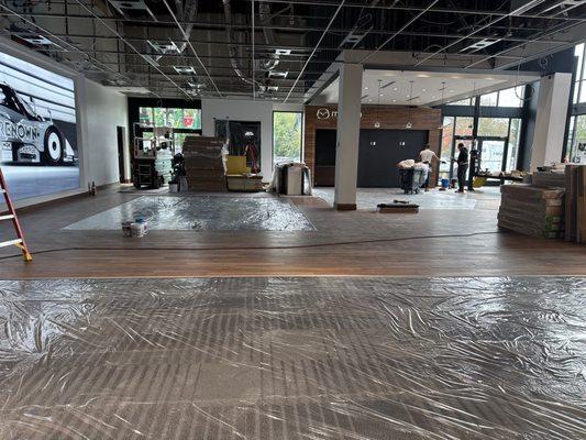 Beautiful floors that need to be treated carefully.