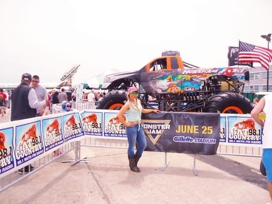 At the cat country booth :) :) :) right where I belong