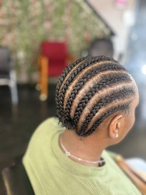 Beautiful protective styles cornrow braids. Low maintenance and healthy