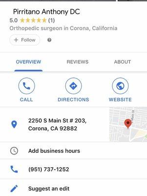 False title ! He's a Chiropractor