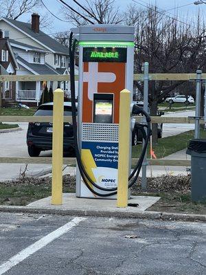They have EV charger at their parking lot!!!