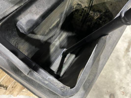 Completely empty of any water. All 4 of them were empty as well as no paper towels.