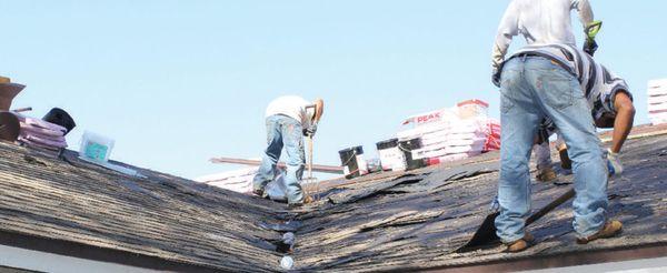 Tearing off the rooftop
