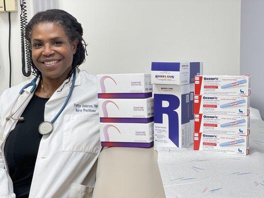 Ozempic Wegovy Saxenda Rybelsus Phentermine Alli weight loss medications