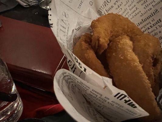 Onion rings. Huge and delicious