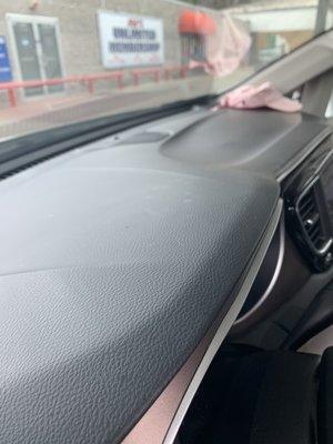 Photos of us vacuuming the rental and how dirty it was on the inside. We also sprayed disinfectant everywhere.