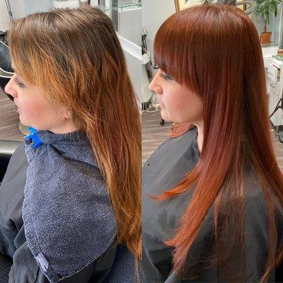 Auburn/Copper single process color