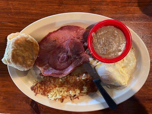 A mediocre breakfast (at least there was a lot of it)