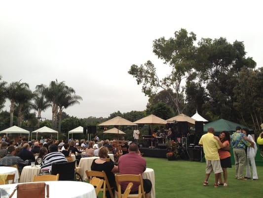 View of the stage from our table..