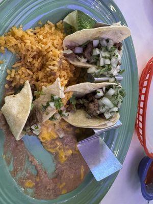 Carne asada street tacos