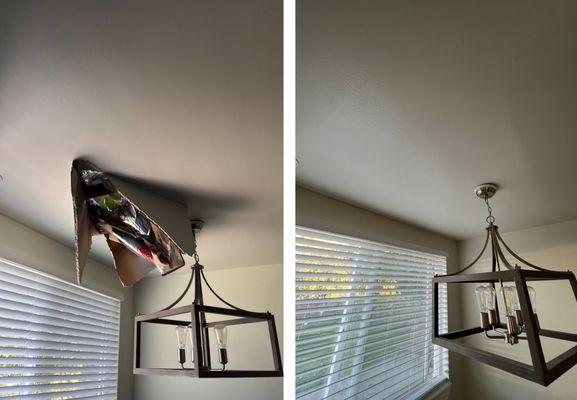 Ceiling step through. More common than you think. We got you!