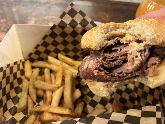 Beef in weck! Haven't seen this outside of buffalo. So good.