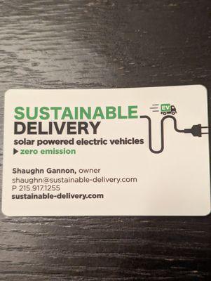 Sustainable Delivery