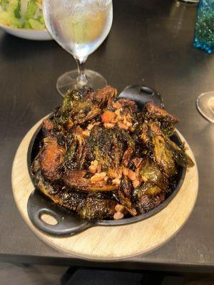 Brussels sprouts with pecans and bacon yummy