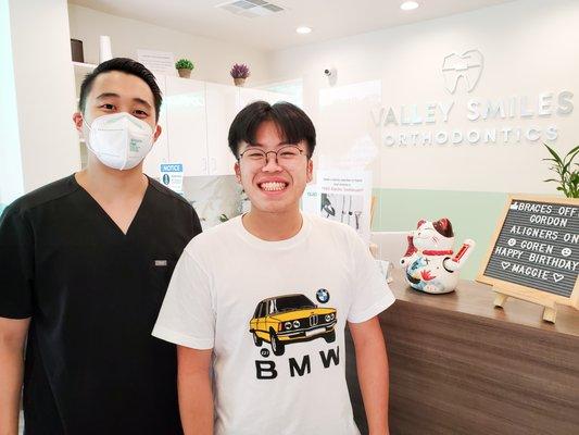 Congrats on the new smile Gordon!