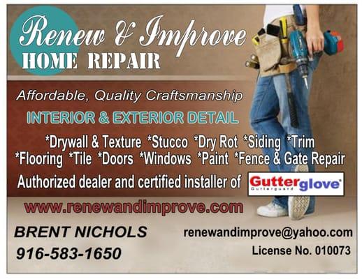 Renew & Improve Home Repair