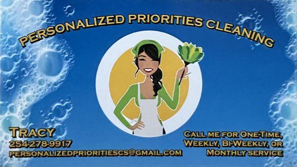 Personalized Priorities Cleaning