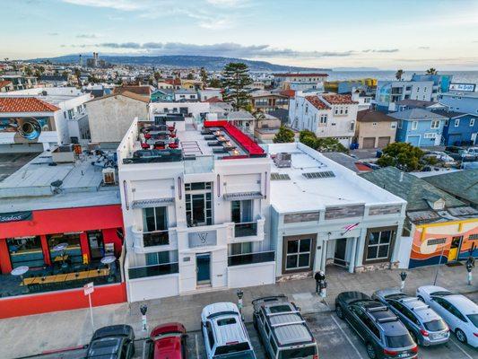 SW Beach Hotel aerial view