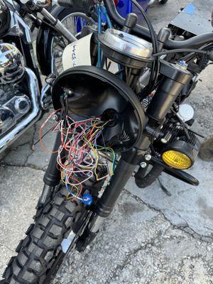 this is how they wire there bikes... After I got the bike it ran for about 2 days.... We both agreed for me to take to a local mechanic...