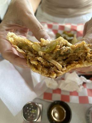 Chicken shawarma pita