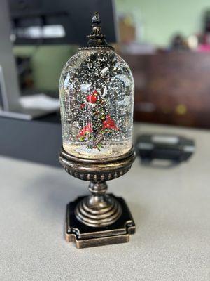 This Cardinal Globe is and amazing gift that also lights up.