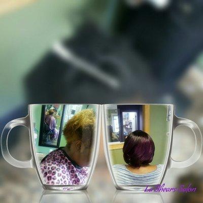 Natural hair with color