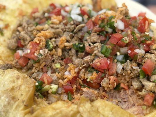 Chile verde eaten open like a salad