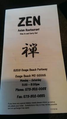 Zen Asian Restaurant