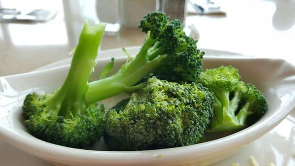 Steamed broccoli