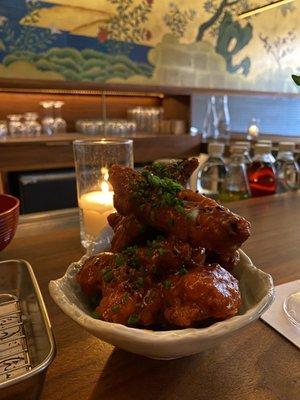Miso wings (so good but a little spicy for my weak spice tolerance haha) but would recommend