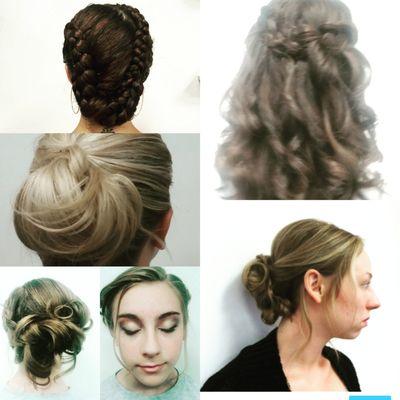 Styling make up and braids by Christine.