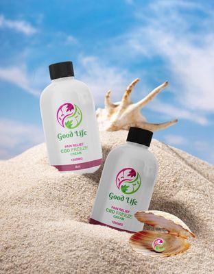 Good Life Pain Relief CBD Freeze Cream contains 1500mg CBD and many of other Pain Relief Ingredients