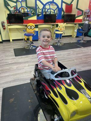 The salon is so kid friendly!