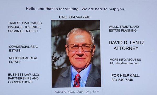David D Lentz Attorney