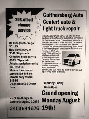 Gairhersburg Auto Center