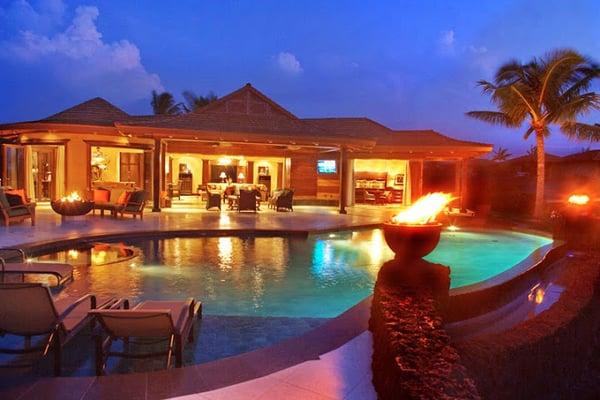 A luxury home for sale on the Big Island of Hawaii.