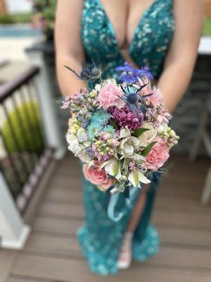 The gentleman did a great job on our daughter's prom bouquet
