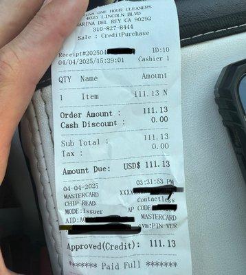 Marina One Hour Cleaners