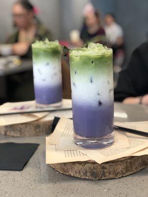 Matcha Taro Latte