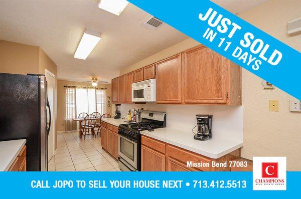 SOLD IN 11 DAYS - MISSION BEND