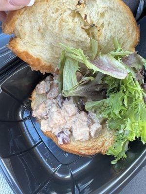 "Chicken salad" on a croissant