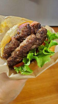 Double patty burger