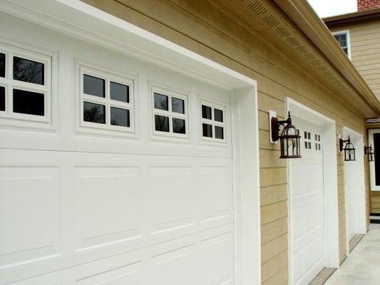 New Garage Doors, Fiber Cement Siding, New Lights/Lamp Posts, Guttering