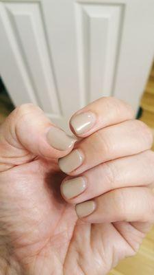 Nails after 18 days.