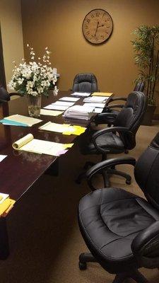 Conference room, very nice , has a fresh feel.